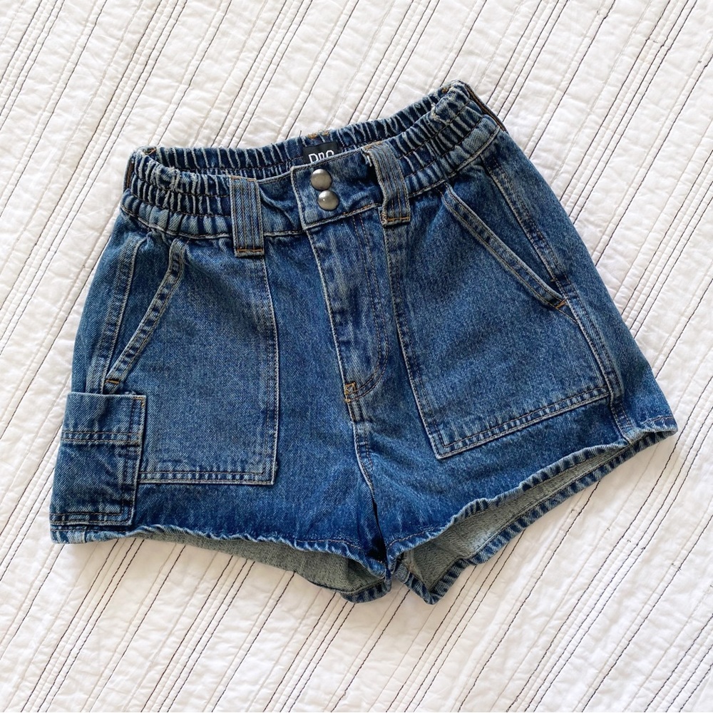 Urban Outfitters BDG Skate Shorts Denim Blue Jean Cargo Style size XS - Picture 7 of 14